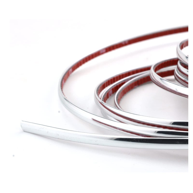 Lunsom Custom Most Chrome Plated Decoration Trim Strip Line, Car Door Fender Interior DIY Moulding Trimming Strip for Most Vehicle (12M x 6MM) - Image 3